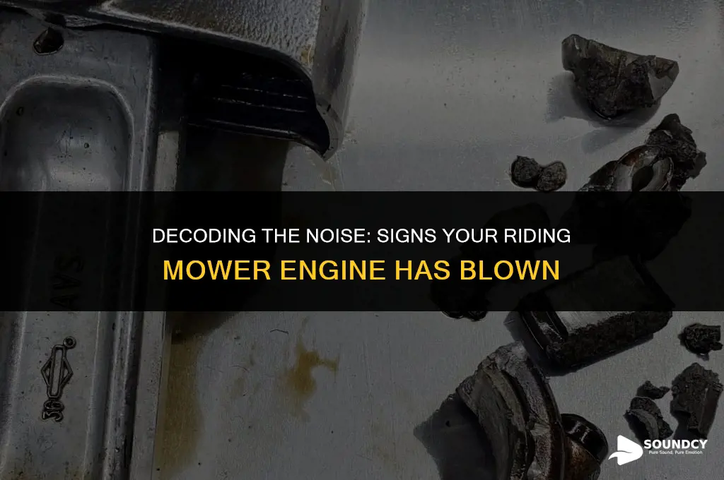 what does a blown riding mower engine sound like