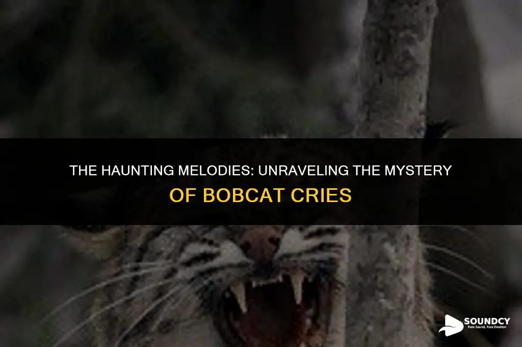what does a bobcat sound like when it cries