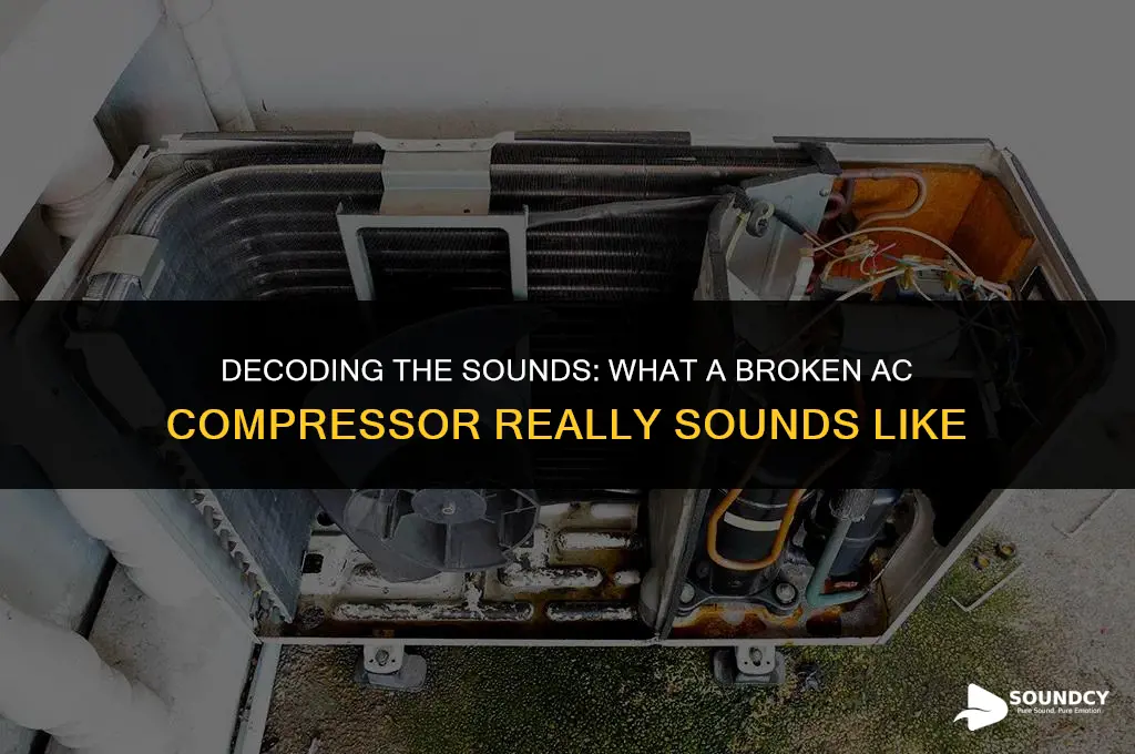 what does a boken air conditioner compressor sound like