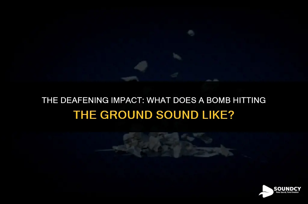 what does a bomb hitting the ground sound like