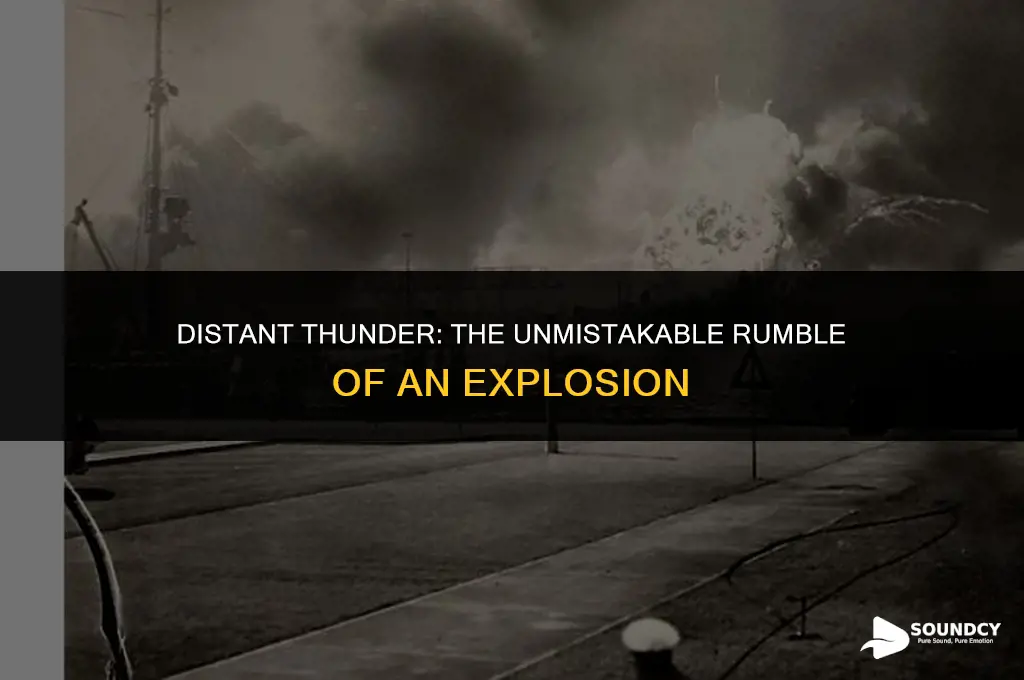 what does a bomb sound like from far away