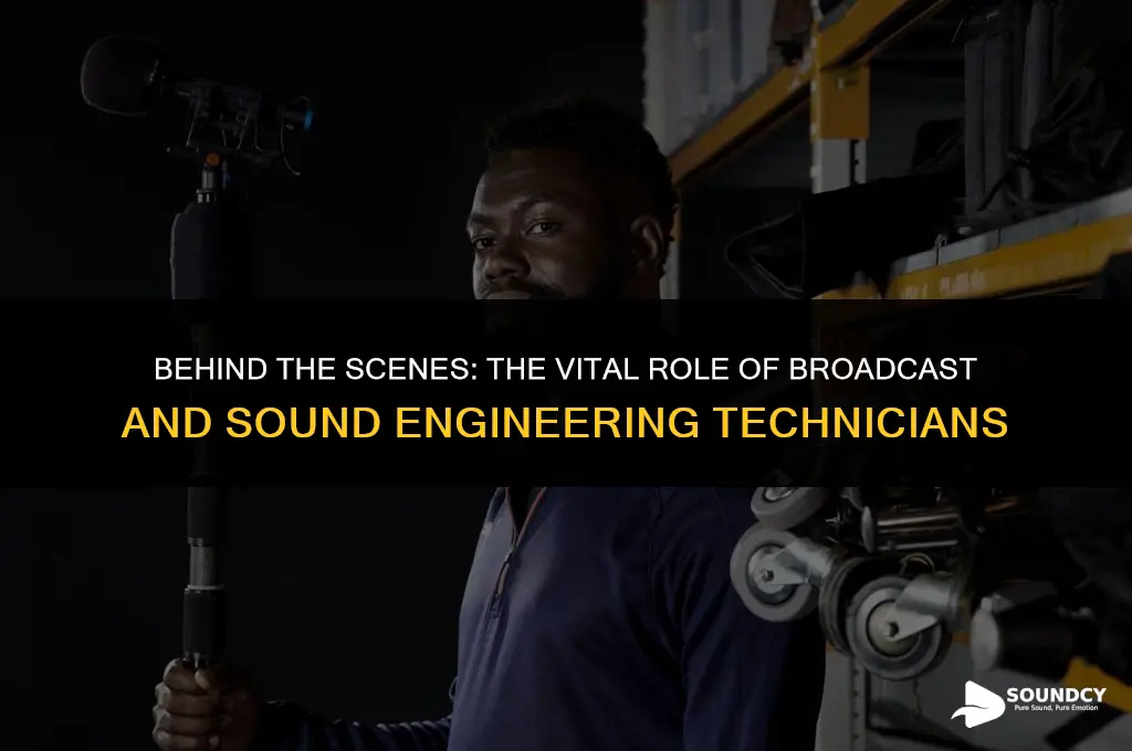 what does a broadcast and sound engineering technician do