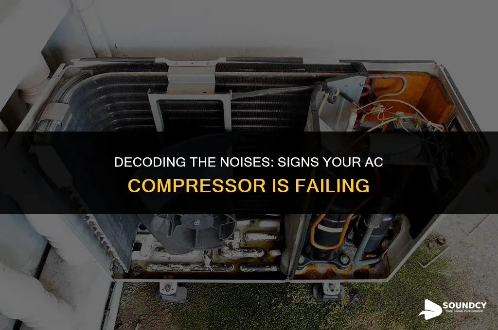 what does a broken air conditioner compressor sound like