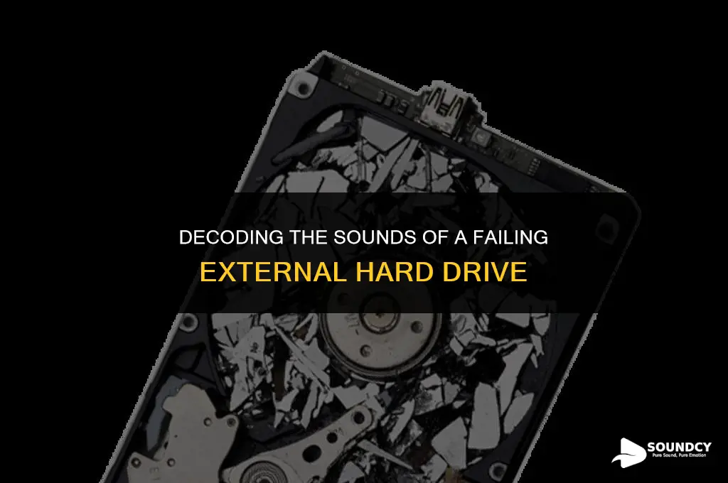what does a broken external hard drive sound like