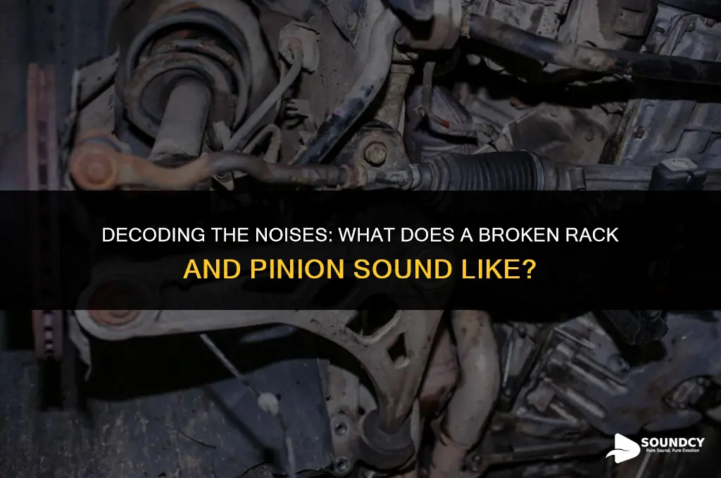 what does a broken rack and pinion sound like
