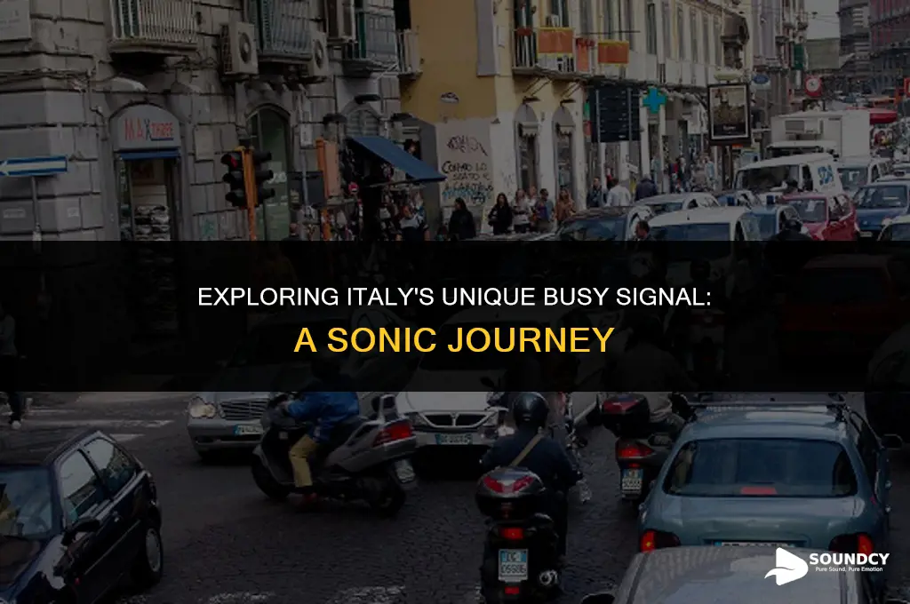 what does a busy signal sound like in italy
