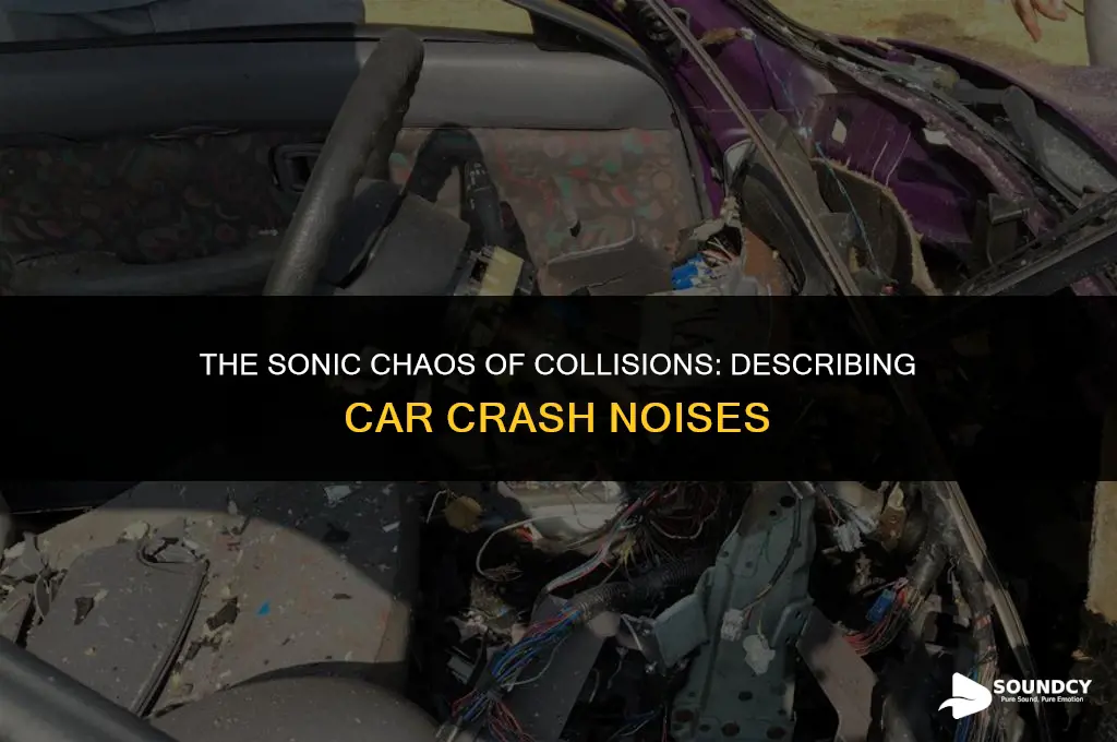 what does a car crash sound like in words