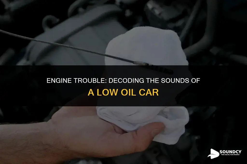 what does a car low on oil sound like