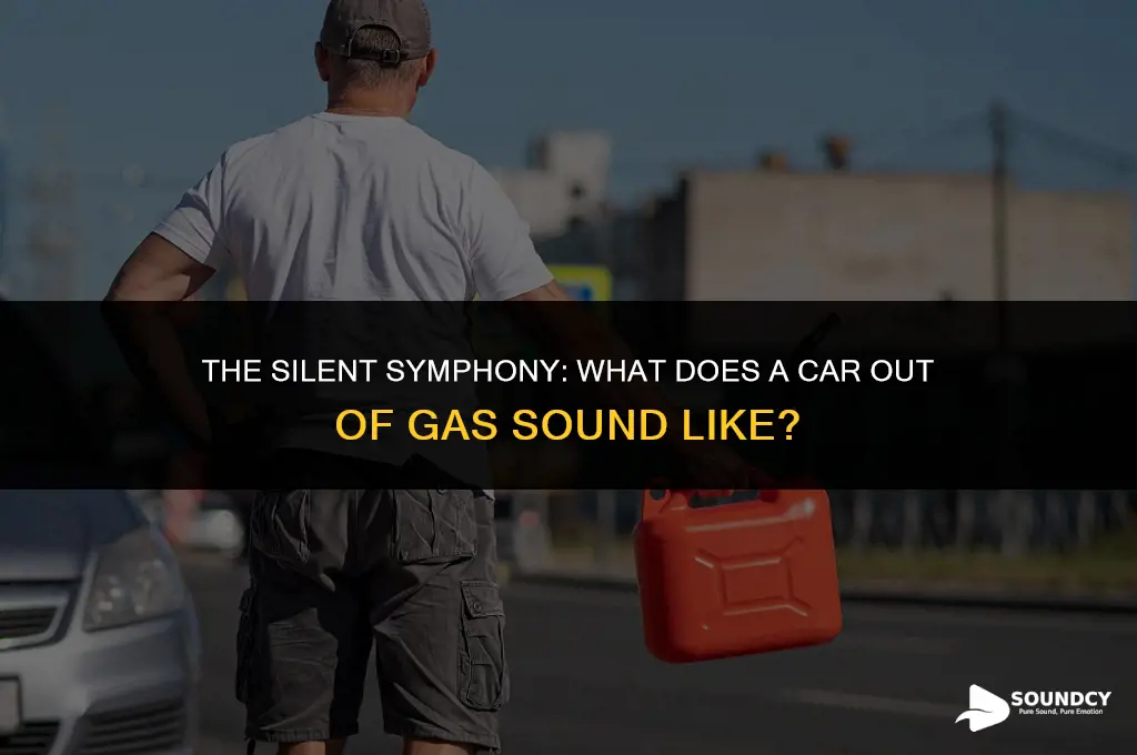 what does a car out of gas sound like