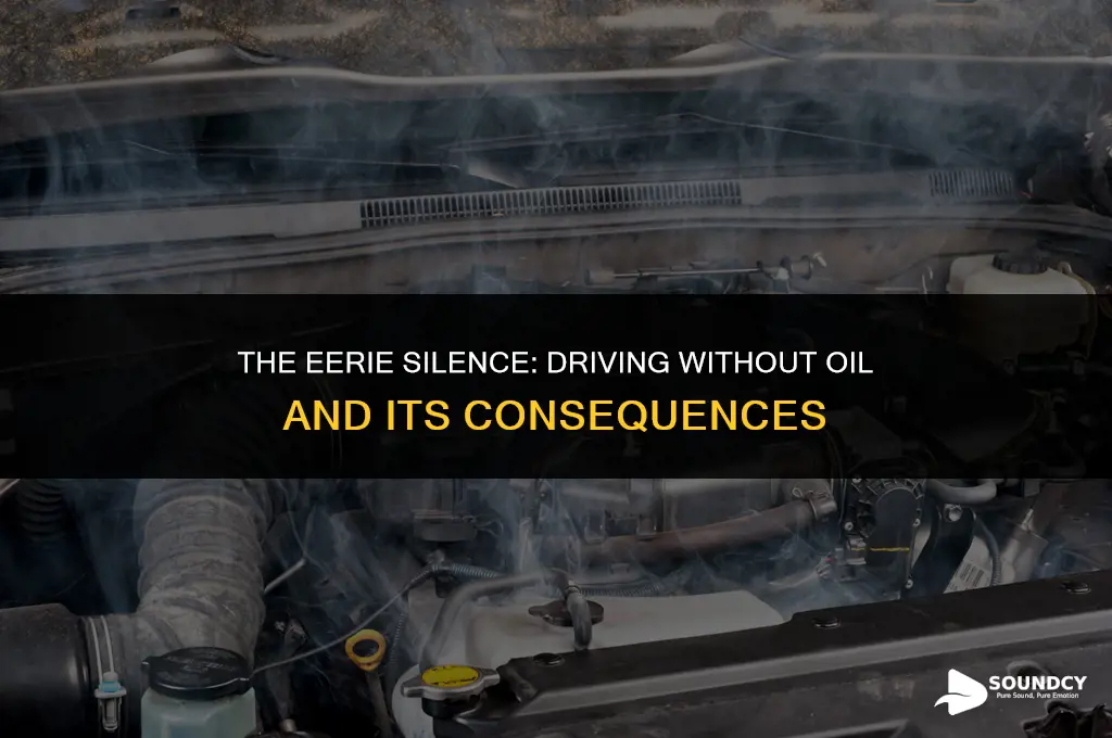 what does a car sound like with no oil