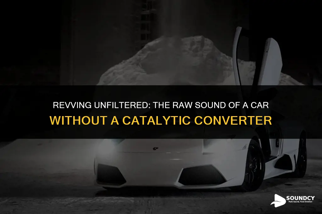 what does a car sound like without catalytic converter