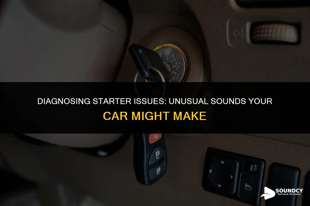 what does a car with bad starter sound lke