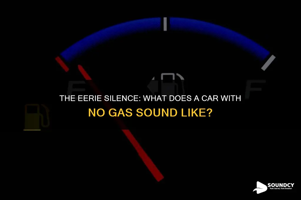 what does a car with no gas sound like
