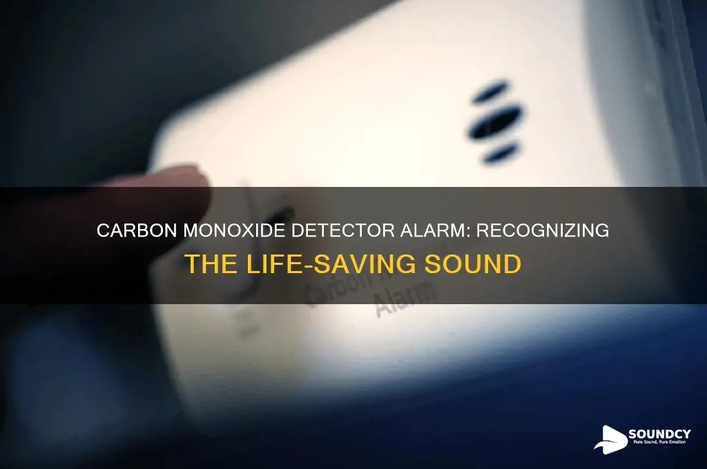 what does a carbon monoxide detector alarm sound like
