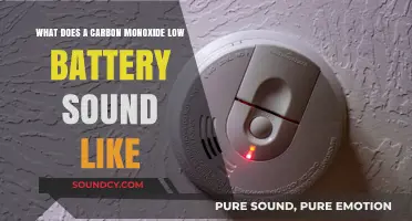 Beeping to Safety: Recognizing Carbon Monoxide Detector Low Battery Sounds