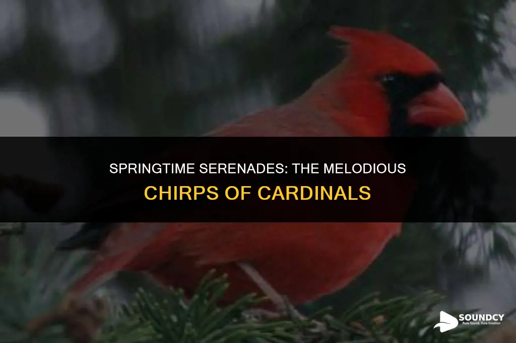 what does a cardinal sound like in the spring
