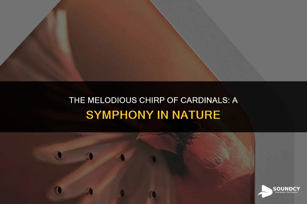what does a cardinal sound like when it chirps