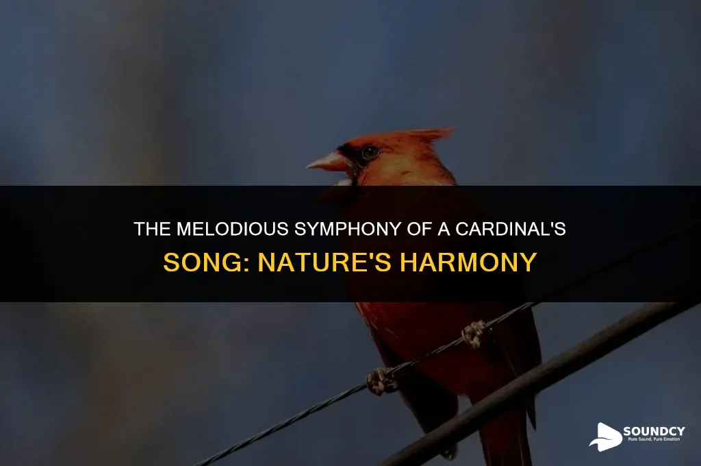 what does a cardinal sound like when it sings