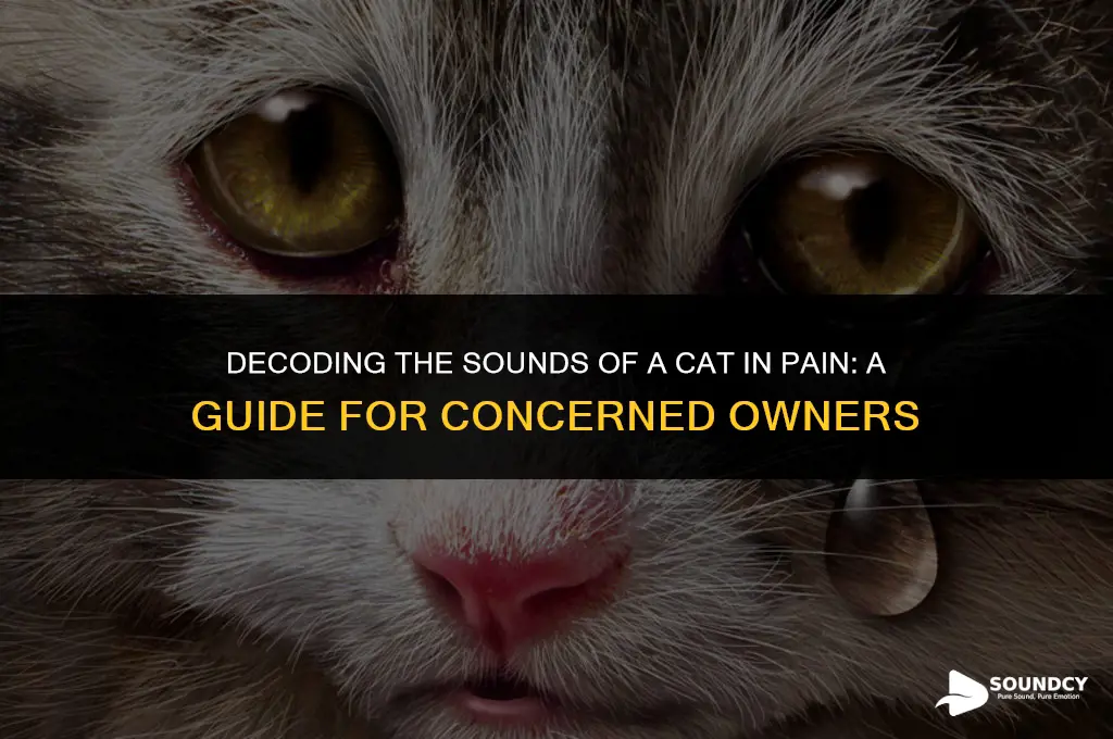 what does a cat crying in pain sound like
