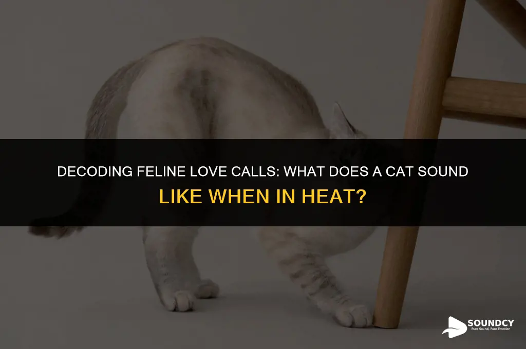 what does a cat sound like when in heat