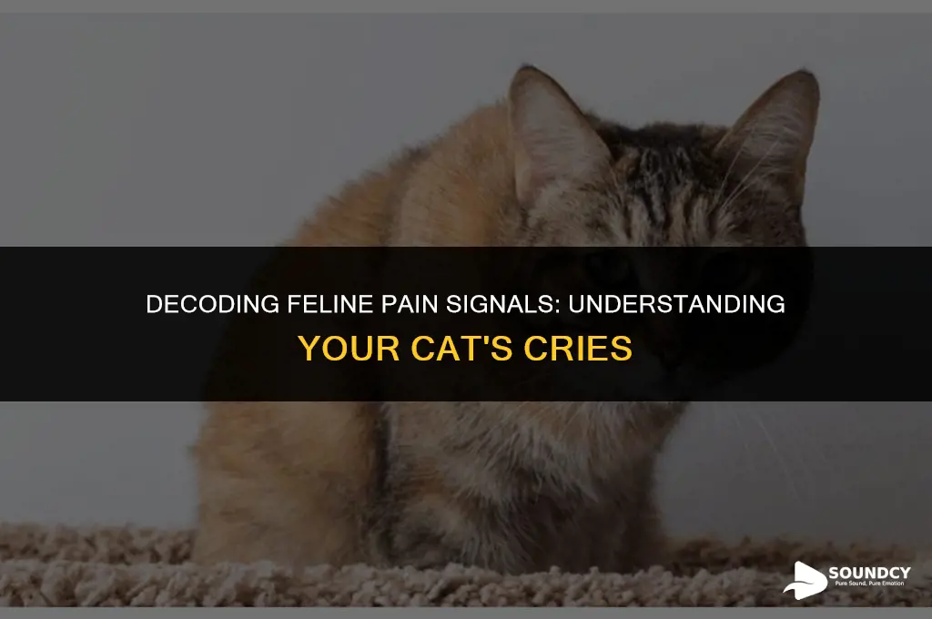 what does a cat sound like when in pain