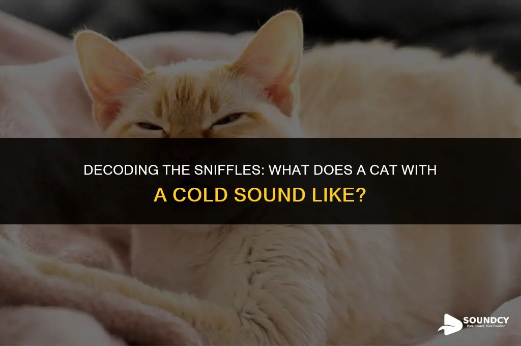 what does a cat with a cold sound like