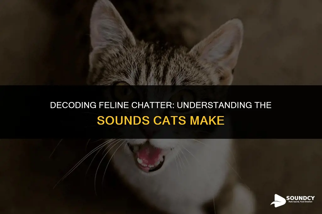 what does a chatter from a cat sound like