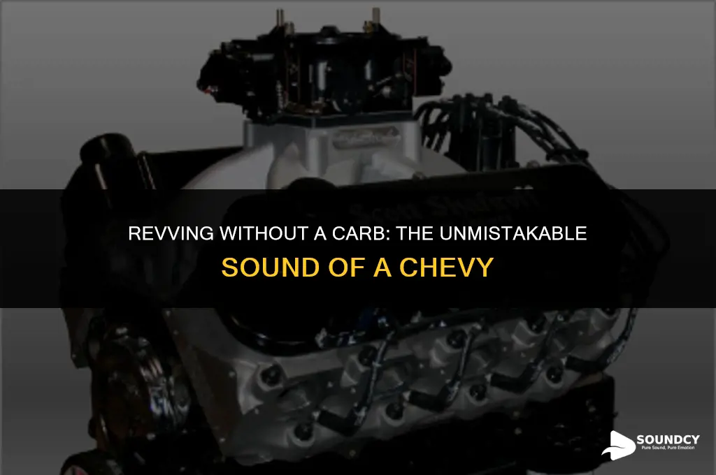 what does a chevy sound like with no carburetor