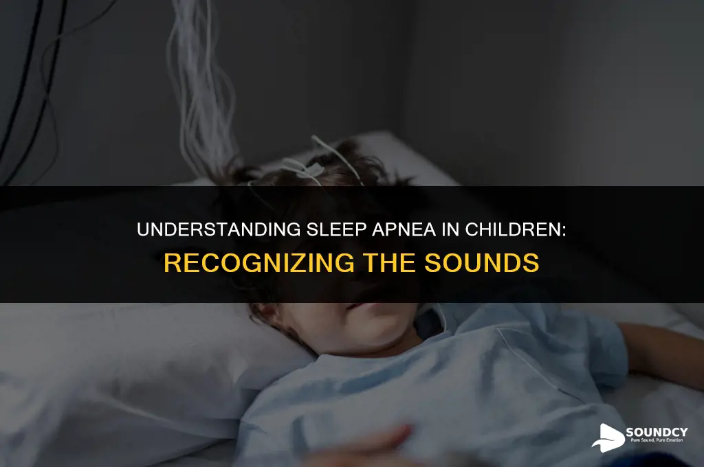 what does a child with sleep apnea sound like