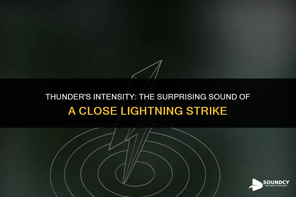 what does a close-up lightning strike sound like