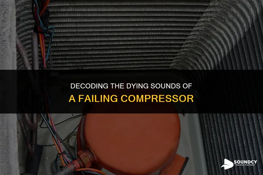 what does a compressor sound like when going out