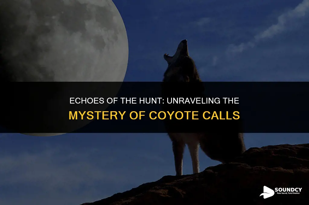 what does a coyote in a chasr sound like