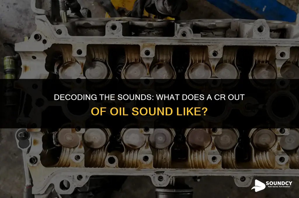 what does a cr out of oil sound like