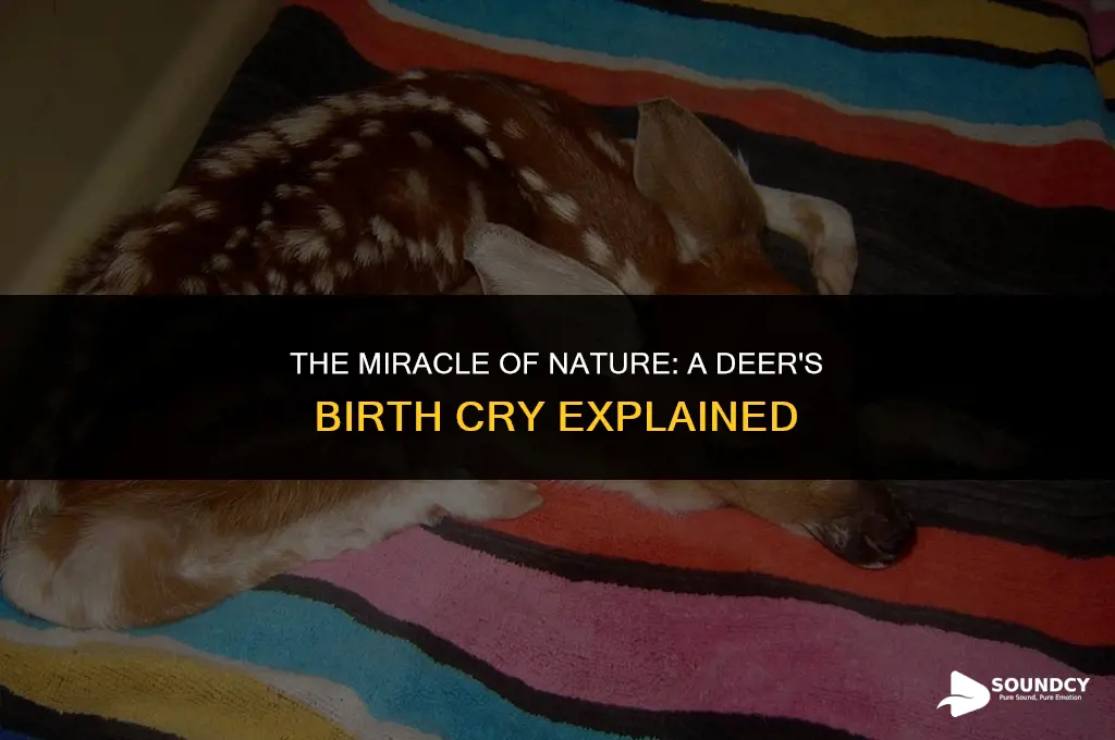what does a deer sound like when giving birth
