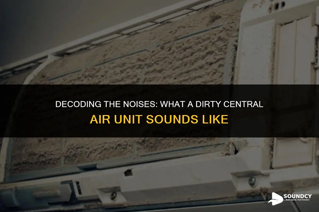 what does a dirty central air unit sound like