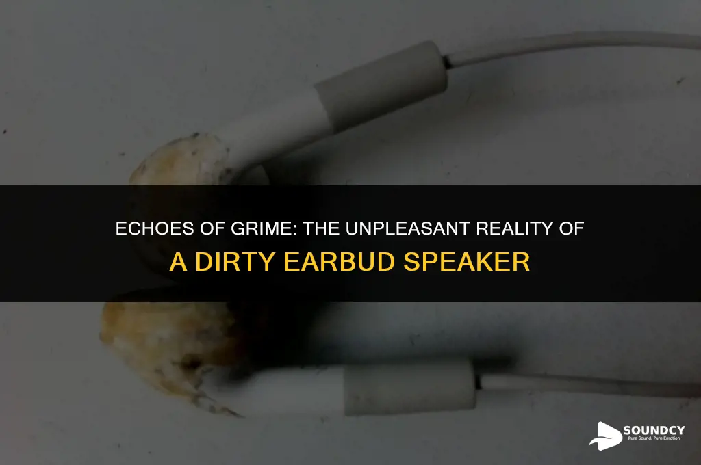 what does a dirty ear piece speaker sound like