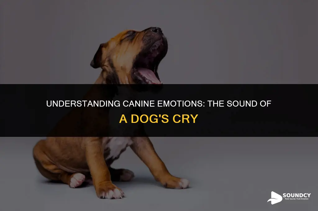 what does a dog sound like when it cries