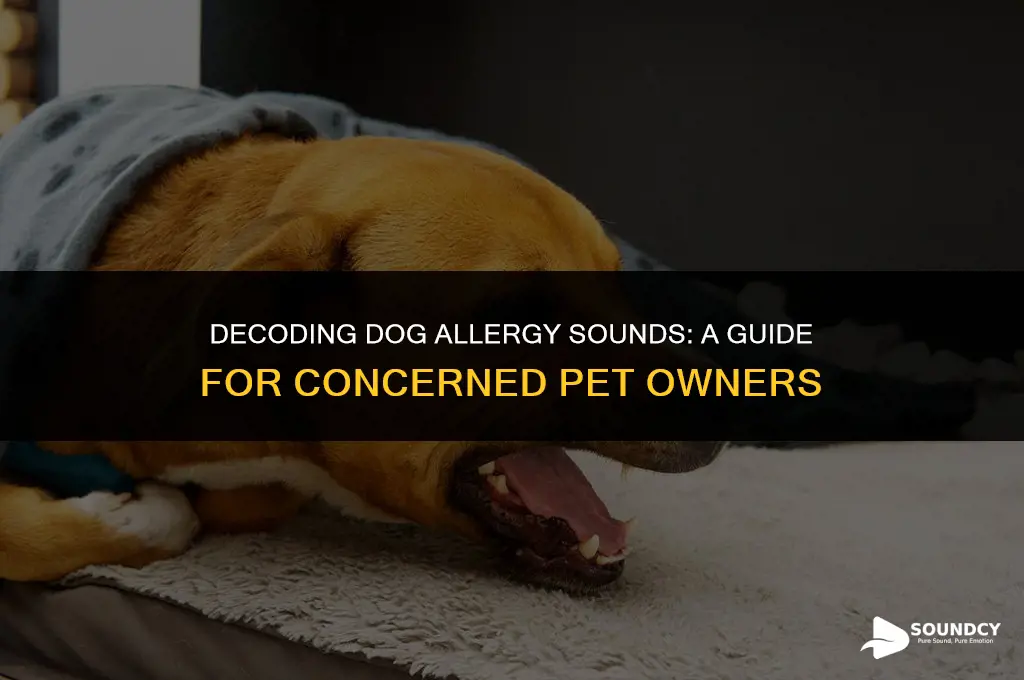 what does a dog sounds like when having allergies