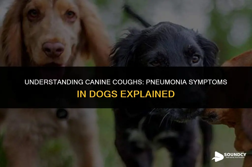 what does a dog with pneumonia cough sound like