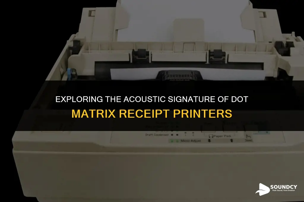 what does a dot matrix receipt printer sound like