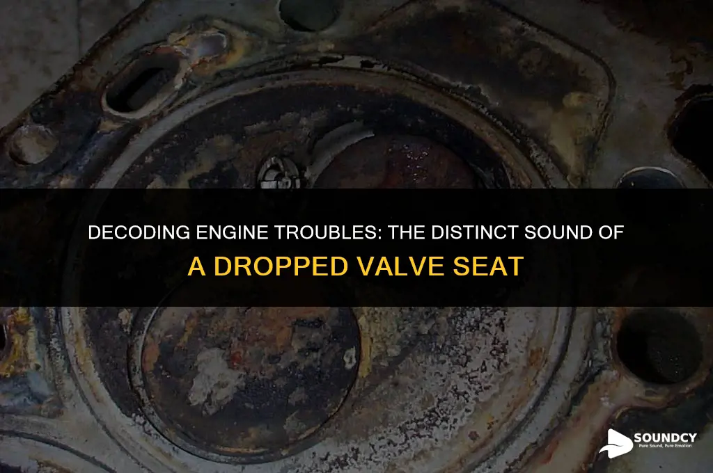 what does a dropped engine valve seat sound like