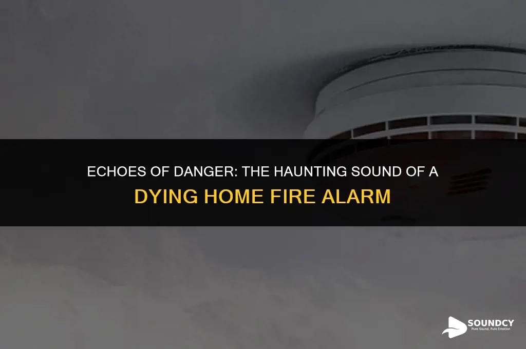what does a dying home fire alarm sound like