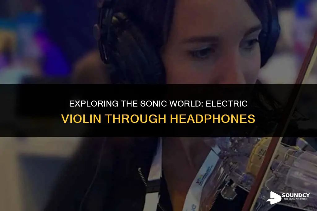 what does a electric violin sound like with headphones