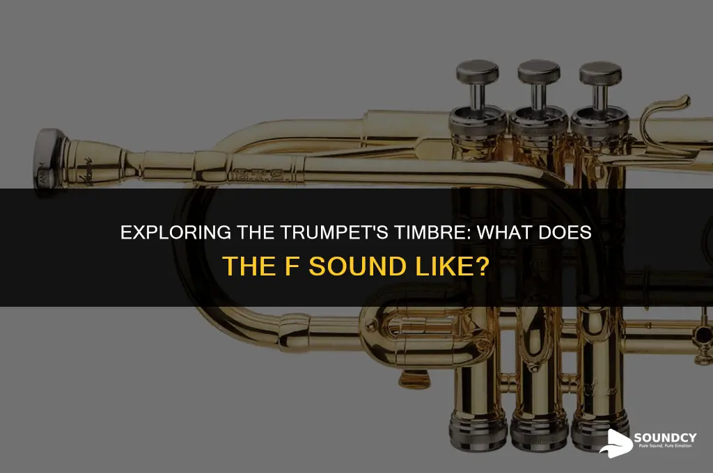 what does a f sound like on a trumpet