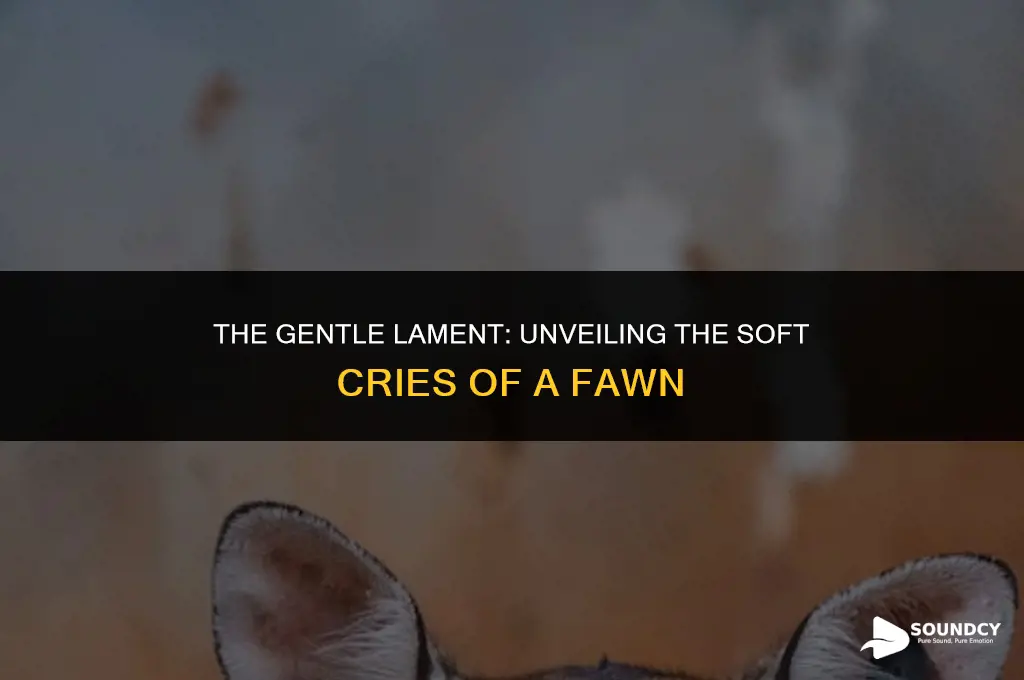 what does a fawn sound like when it cries