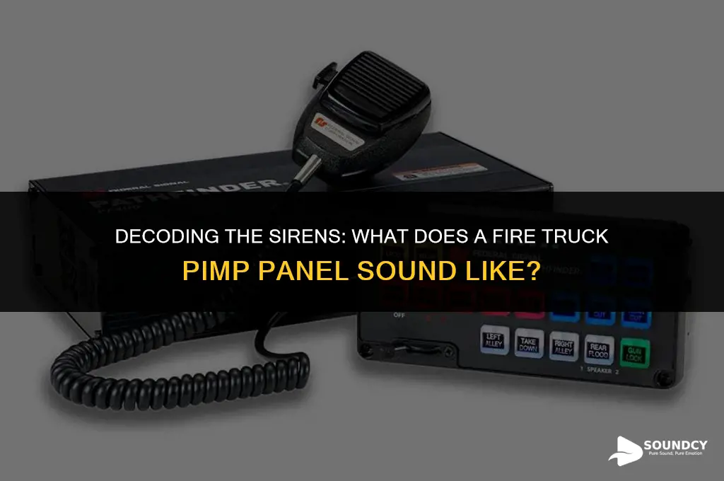 what does a fire truck pimp panel sound like