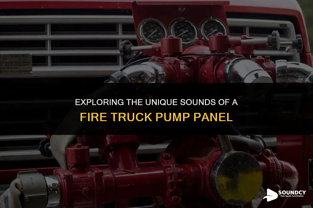 what does a fire truck pump panel sound like