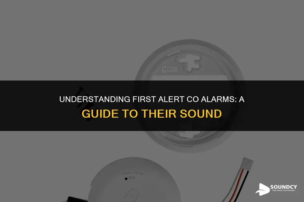 what does a first alert co alarm sound like