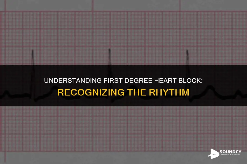 what does a first degree heart block sound like