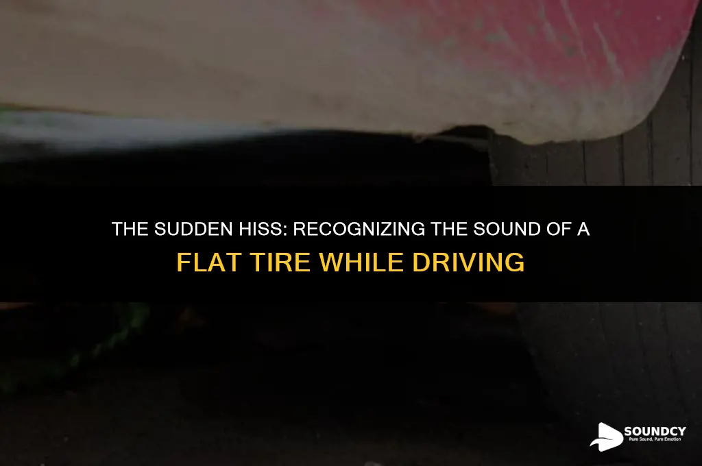 what does a flat tire sound like while driving